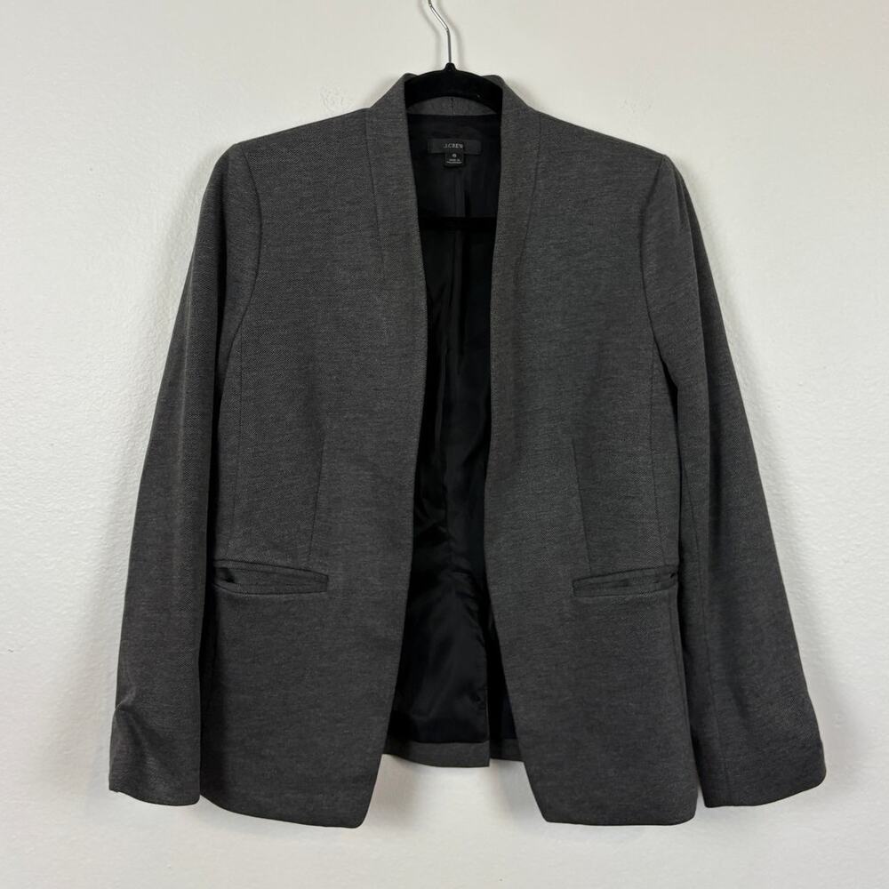 J. Crew Going out Grey Classic Career Capsule Sleek Blazer 6
